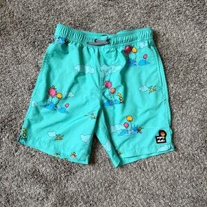 Billabong X  Dr Seuss Lorax Board Shorts. Boy’s size medium.